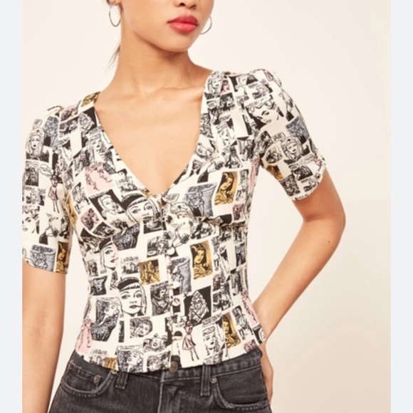 Reformation Devon Top Comic Book - Picture 2 of 7